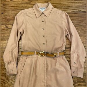 Vintage Pendleton Faux Suede Matching Two Piece Women’s Shirt and Pants